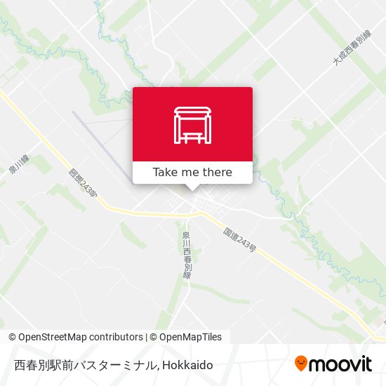 西春別駅前バスターミナル map