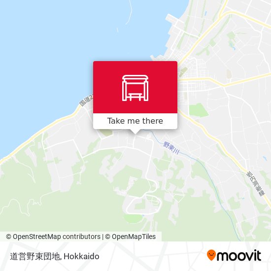 道営野束団地 map
