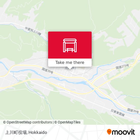 上川町役場 map