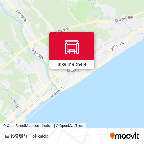 白老役場前 map