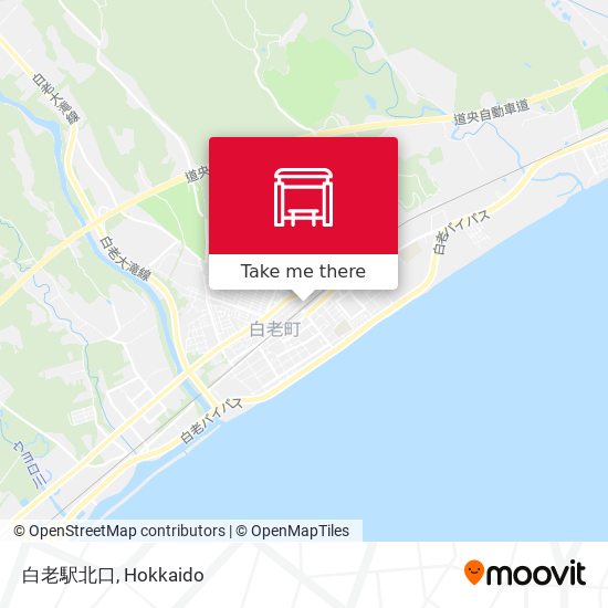 白老駅北口 map