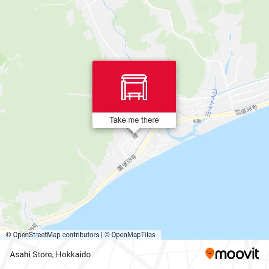 Asahi Store map