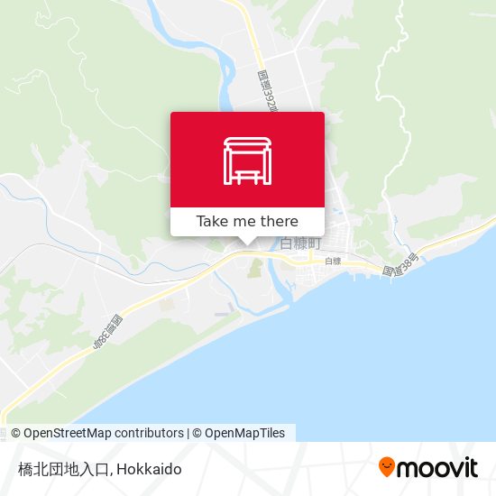 橋北団地入口 map