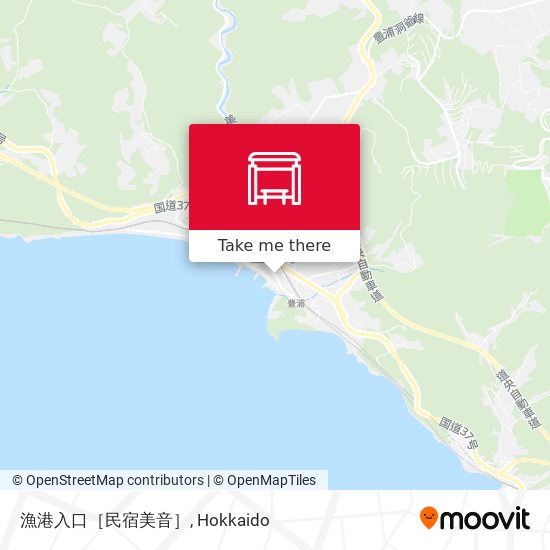 漁港入口［民宿美音］ map