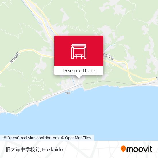 旧大岸中学校前 map