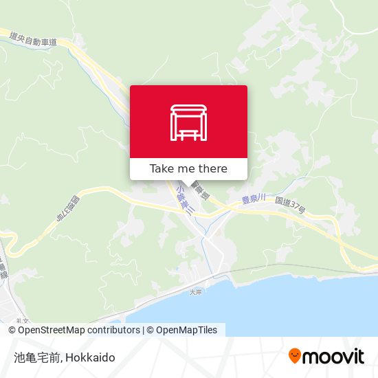 池亀宅前 map