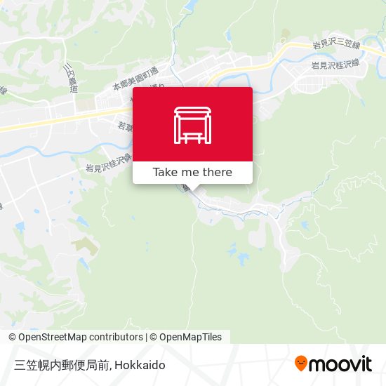 三笠幌内郵便局前 map