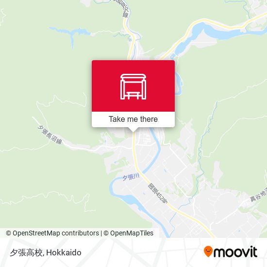 夕張高校 map