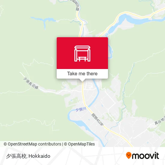 夕張高校 map