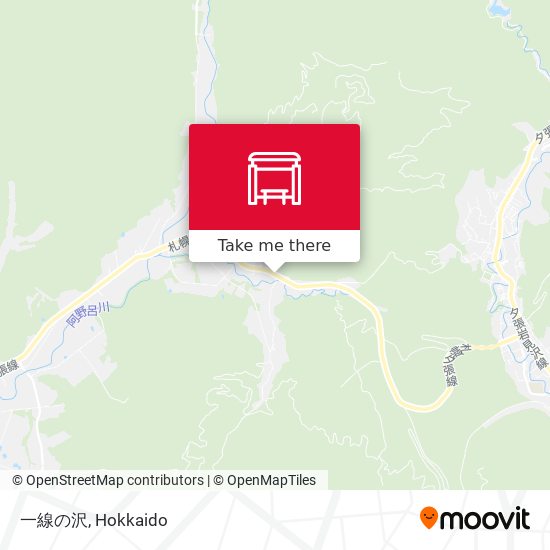 一線の沢 map