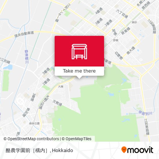 酪農学園前［構内］ map