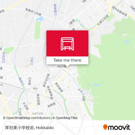 厚別東小学校前 map