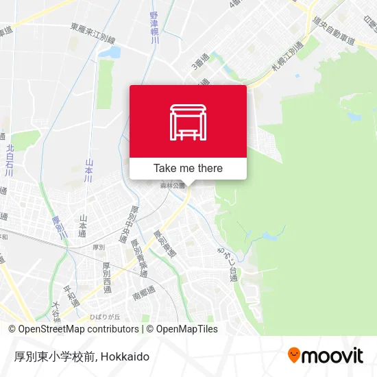 厚別東小学校前 map