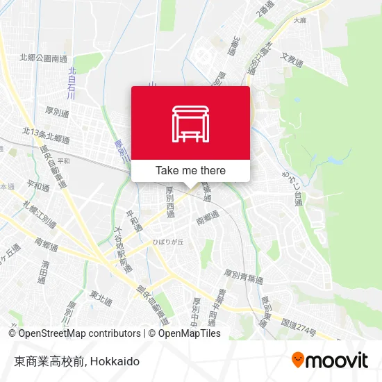 東商業高校前 map