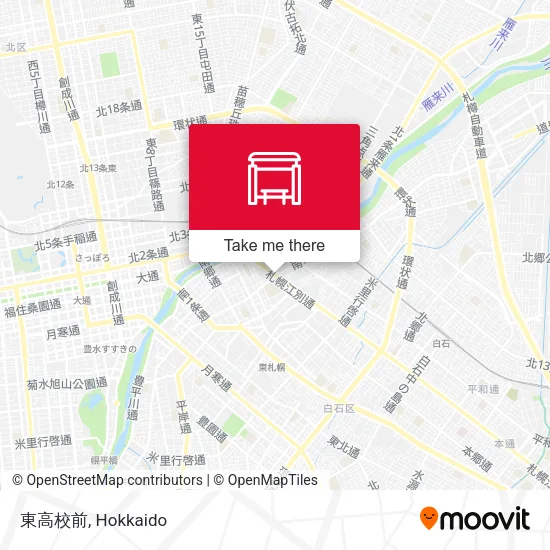 東高校前 map