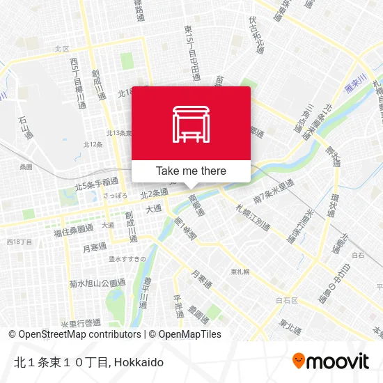 北１条東１０丁目 map