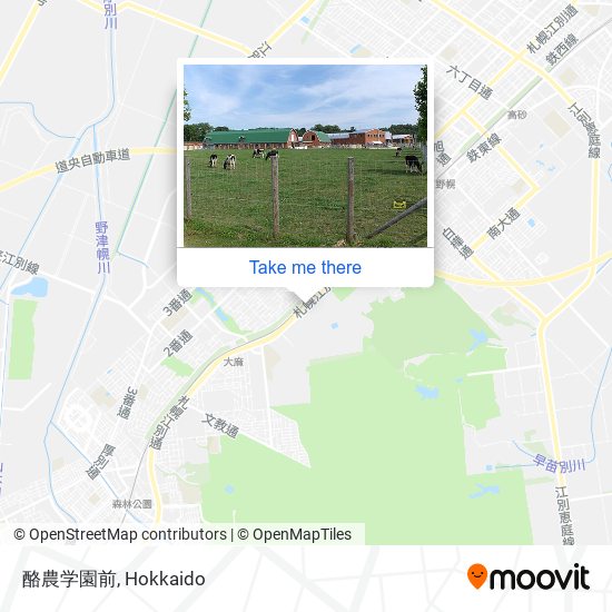酪農学園前 map