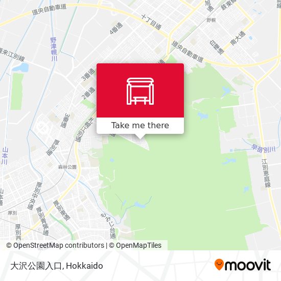 大沢公園入口 map