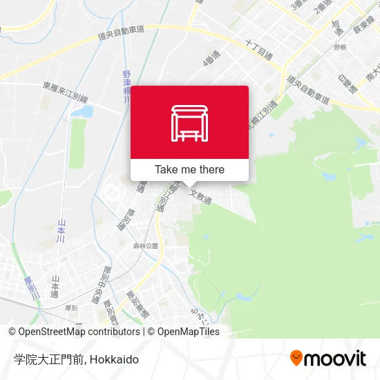 学院大正門前 map