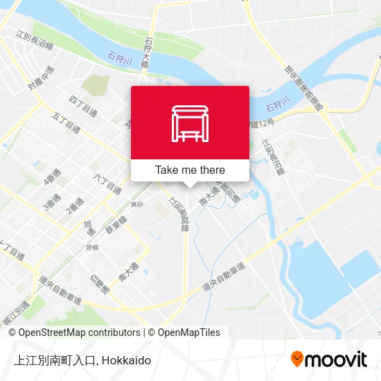 上江別南町入口 map