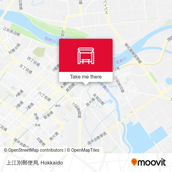上江別郵便局 map