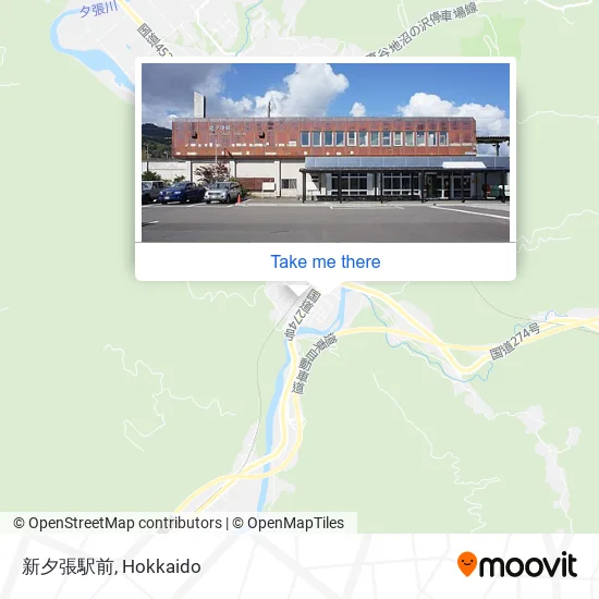 新夕張駅前 map