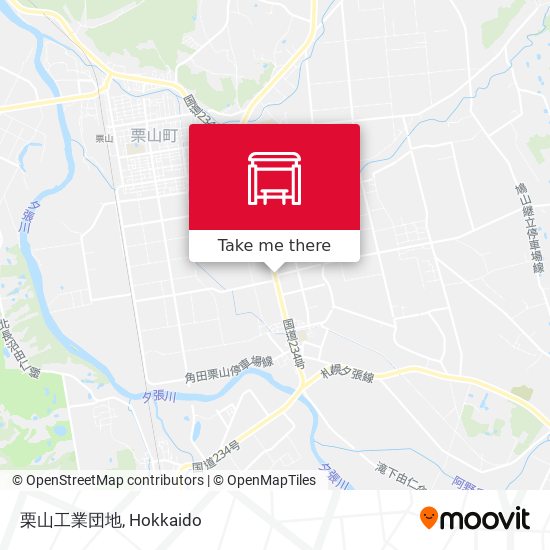栗山工業団地 map