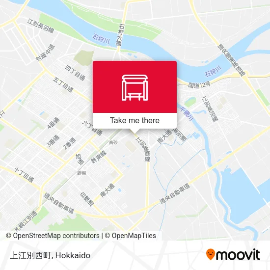 上江別西町 map