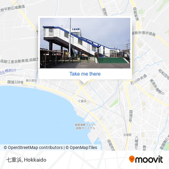 七重浜 map
