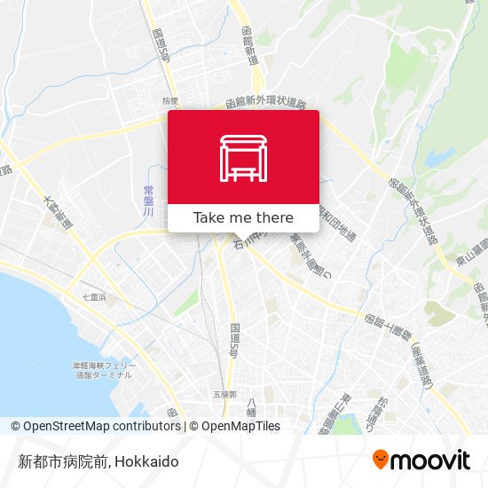新都市病院前 map