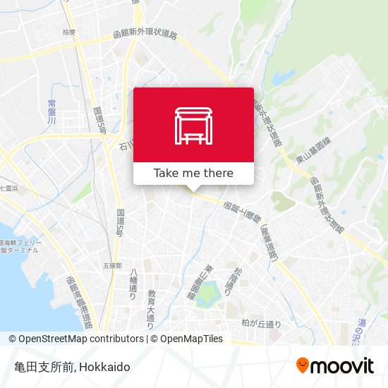 亀田支所前 map
