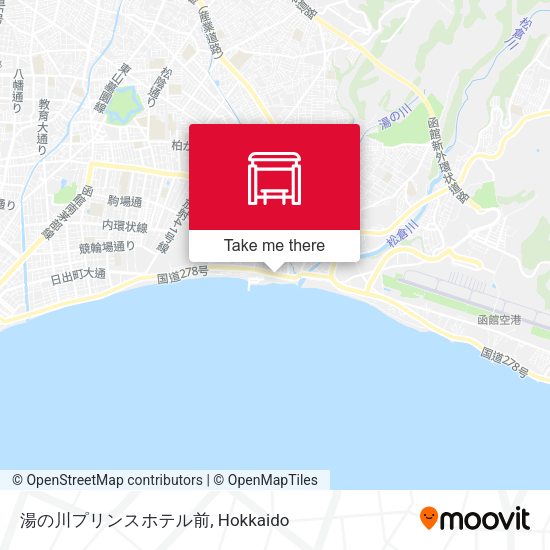 湯の川プリンスホテル前 map