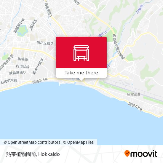 熱帯植物園前 map