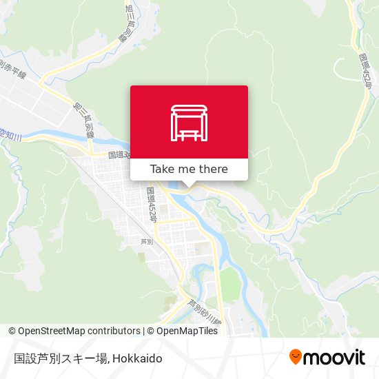 国設芦別スキー場 map