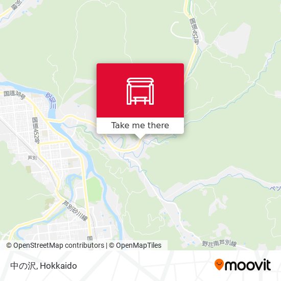 中の沢 map
