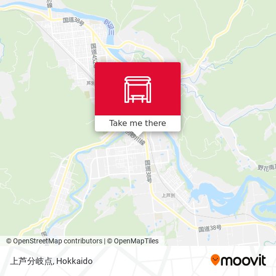 上芦分岐点 map