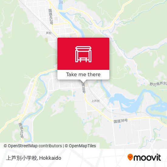 上芦別小学校 map