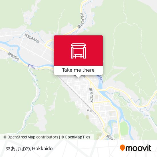 東あけぼの map
