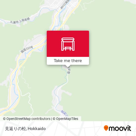 見返りの松 map