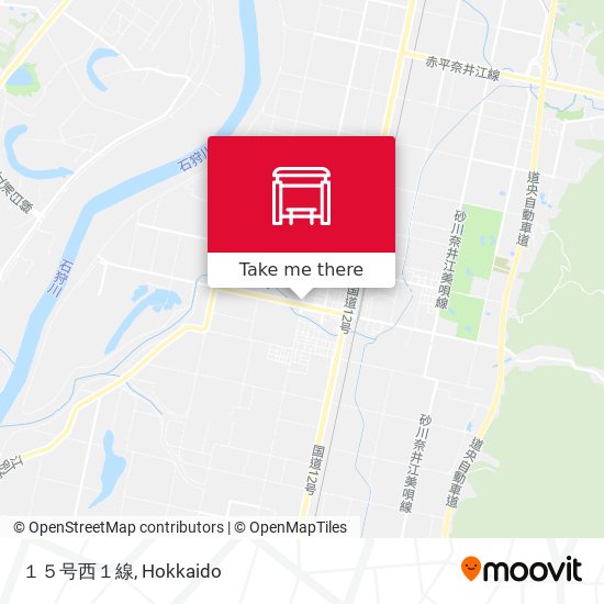 １５号西１線 map