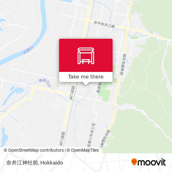 奈井江神社前 map