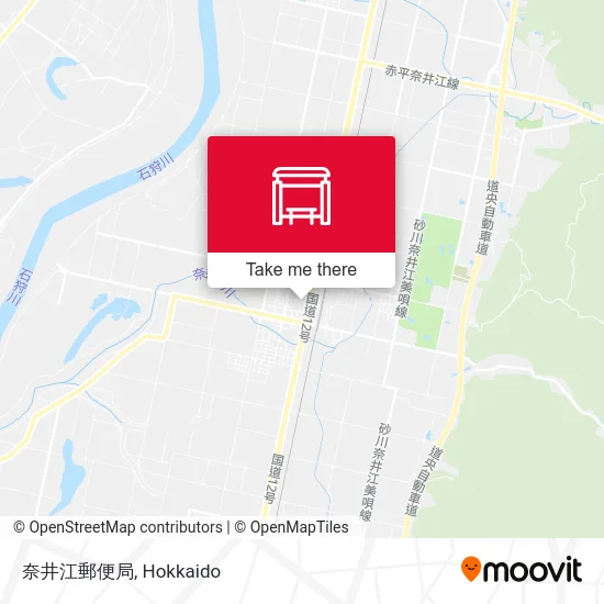 奈井江郵便局 map