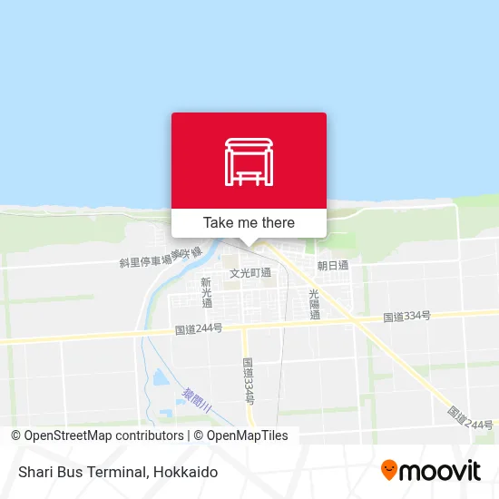Shari Bus Terminal map