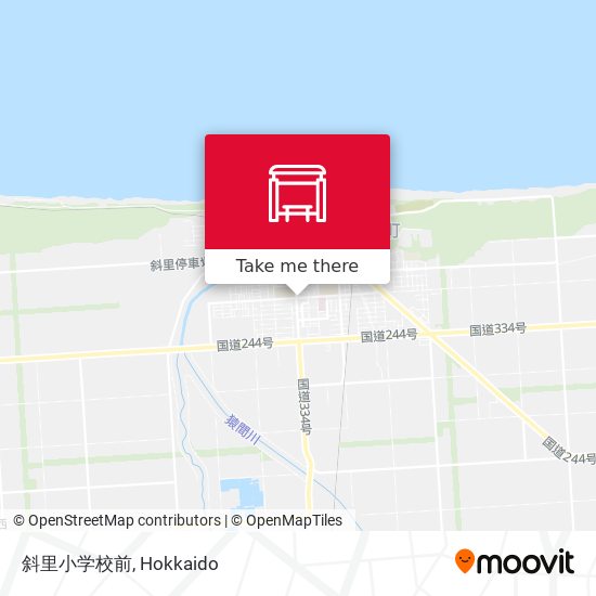 斜里小学校前 map