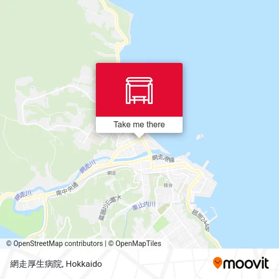 網走厚生病院 map