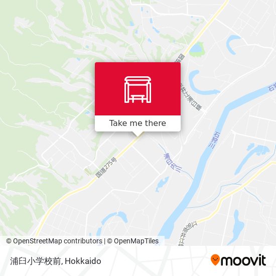 浦臼小学校前 map
