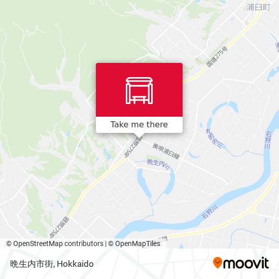 晩生内市街 map