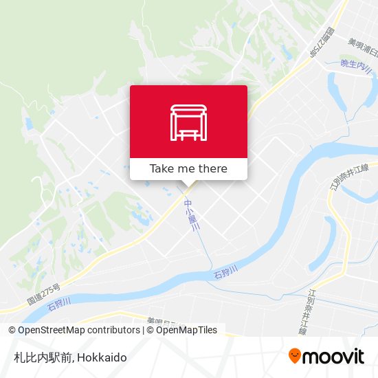 札比内駅前 map