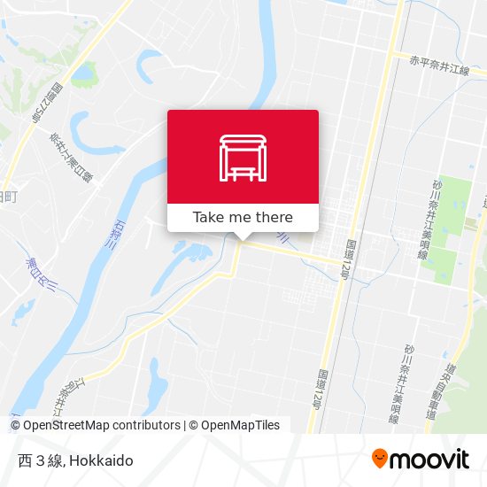 西３線 map