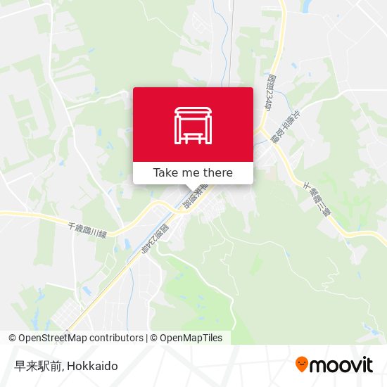 早来駅前 map